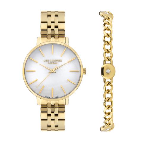 Комплект дамски часовник и гривна Lee Cooper LC07857.120