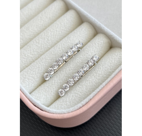 Сребърни обеци Aarcha